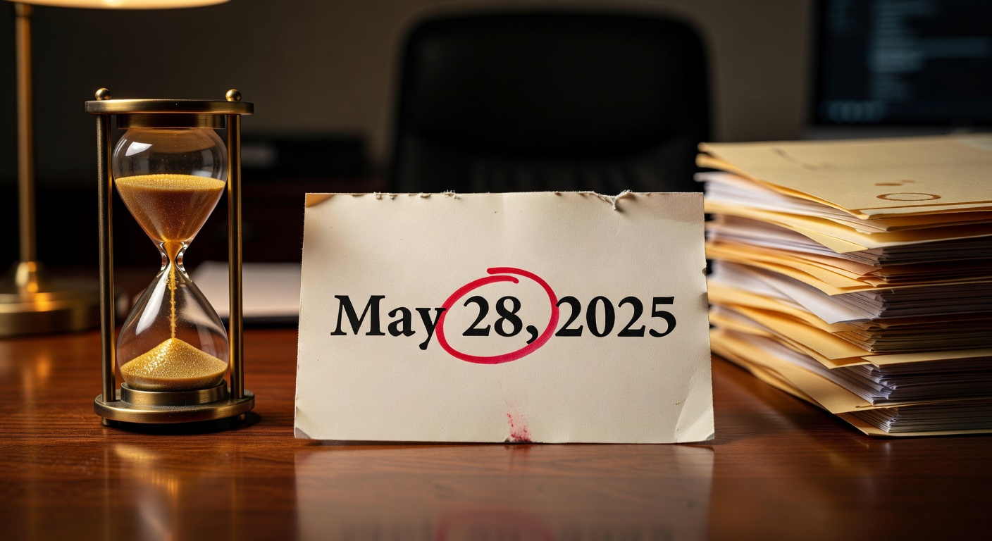 Calendar showing one year deadline with asylum application documents