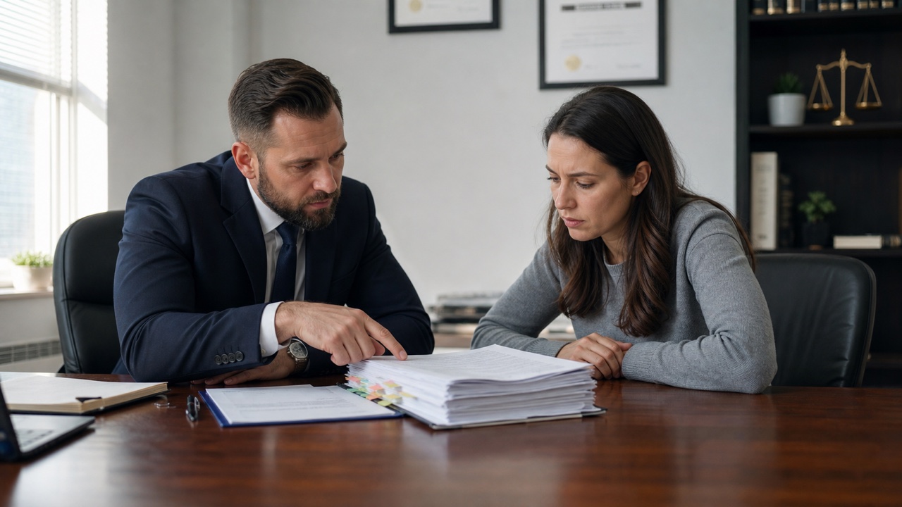 Immigration attorney reviewing an asylum application prepared by an unlicensed consultant
