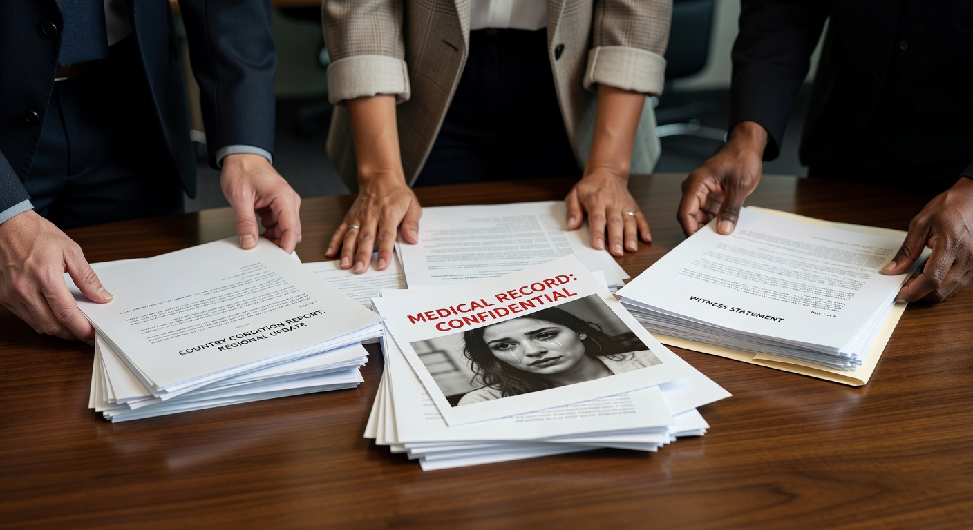 Evidence documents and country condition reports for an asylum case